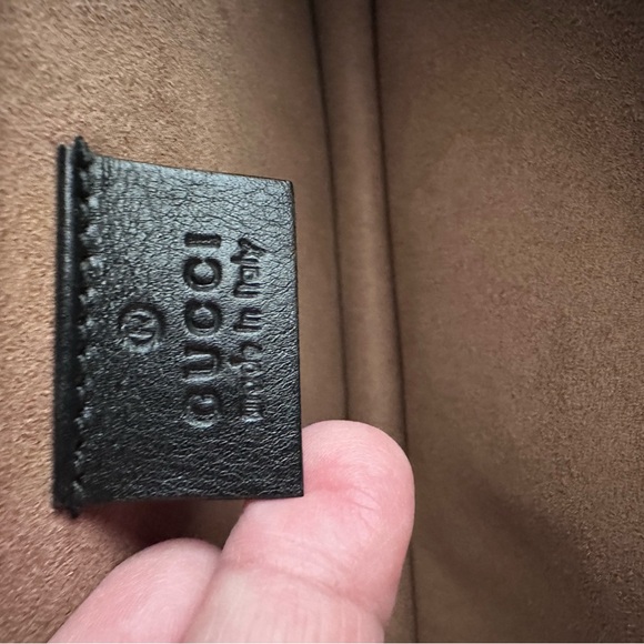 Authentic Gucci Dionysus GG Supreme Arabesque Chain Shoulder Bag Navy Blue - Picture 10 of 13